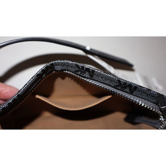 Michael Kors 556137C 001 Sz L/XL Black Signature MK Allover Print Belt Bag - Picture 6 of 7